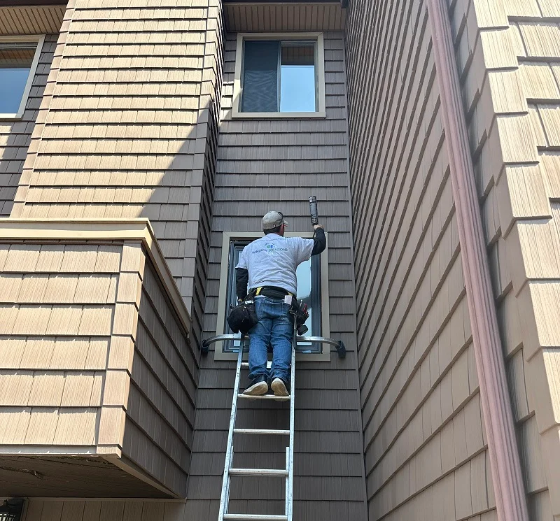 Replacing window from the exterior